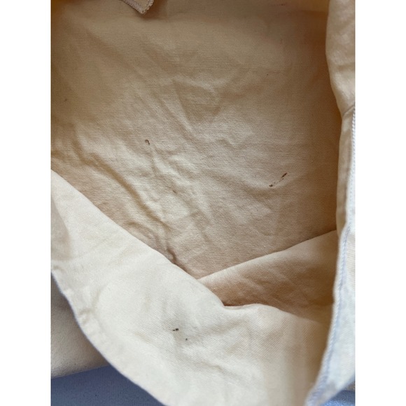 Louis Vuitton Vintage Tan Cotton Flannel Dust Bag Flap Closure Logo Small Medium - Picture 4 of 8